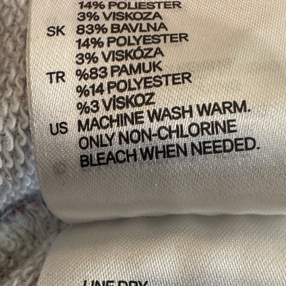 EC H&M Divided Gray and Colorful Men’s Lightweight Sweat Shirt - Picture 5 of 6